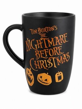Disney Store Nightmare Before Christmas Jack Skellington Black Latte Mug NBC